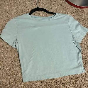 Wild fable teal crop top